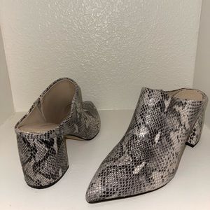 snakeskin mule
